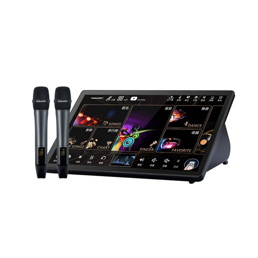 101 Karaoke 5 In 1 Touch Screen Karaoke System With 2 Mics 4t / Black / Freight By Sea (20-30 Days)