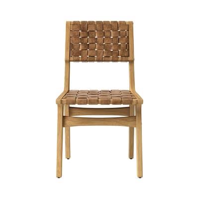 Woven And Wood Dining Chair Brown/Natural -
