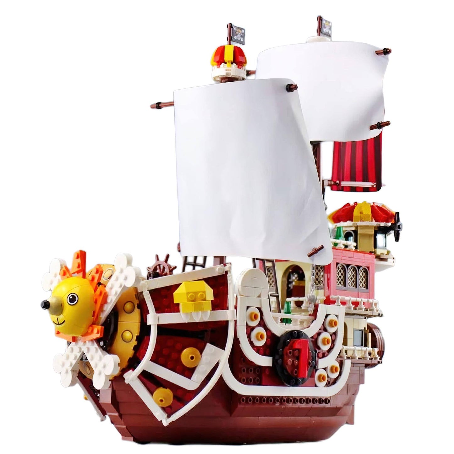 1 Piece Anime Pirate Ship Building Blocks Set, Thousand Sunny Brick Boat Battleship Model Toy Kit For Adult Kid -1484pcs